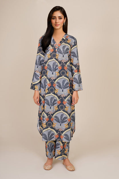 2 Piece - Stitched - Printed Khaddar Suit - KPW25-P3714