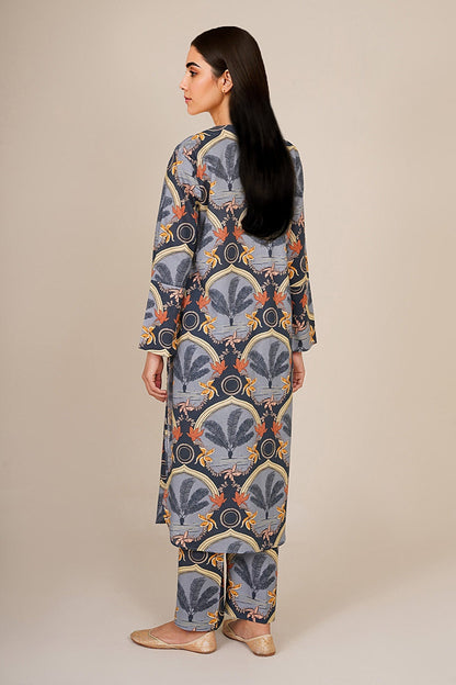 2 Piece - Stitched - Printed Khaddar Suit - KPW25-P3714