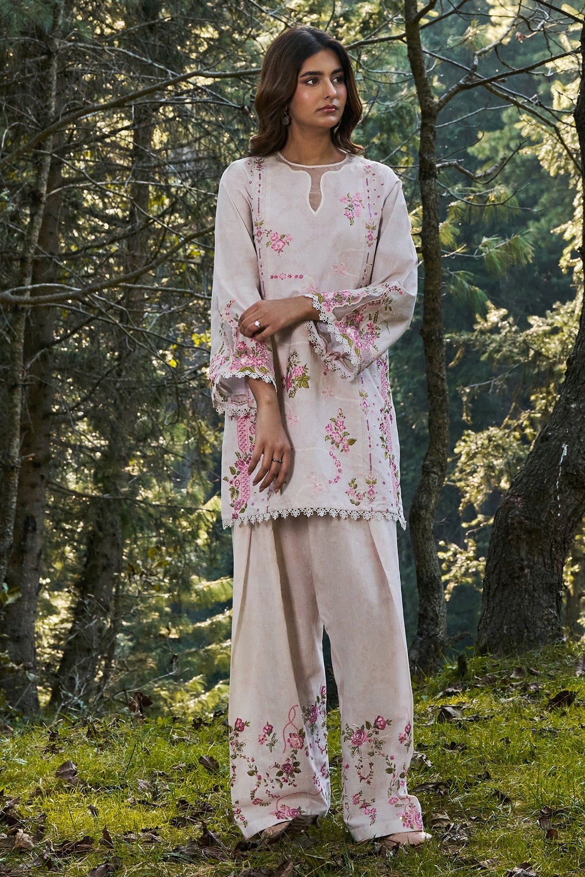 2 Piece - Stitched - Printed & Embroidered Khaddar Suit - KPW25-P3728