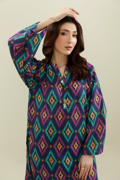 2 Piece - Stitched - Printed Khaddar Suit - KPW25-P3751