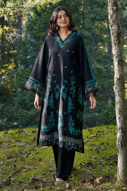2 Piece - Stitched - Embroidered Khaddar Suit - KPW25-P3776