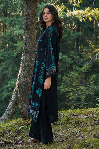 2 Piece - Stitched - Embroidered Khaddar Suit - KPW25-P3776