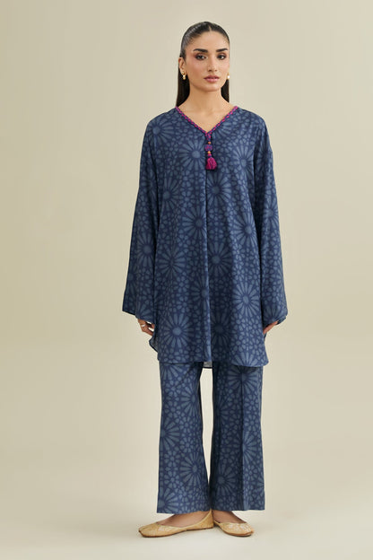 2 Piece - Stitched - Printed Linen Suit - KPW25-P3799