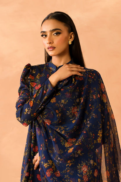 3 Piece - Stitched - Printed & Khaddar Suit - MC2116