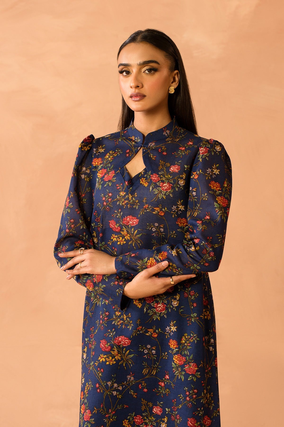 3 Piece - Stitched - Printed & Khaddar Suit - MC2116