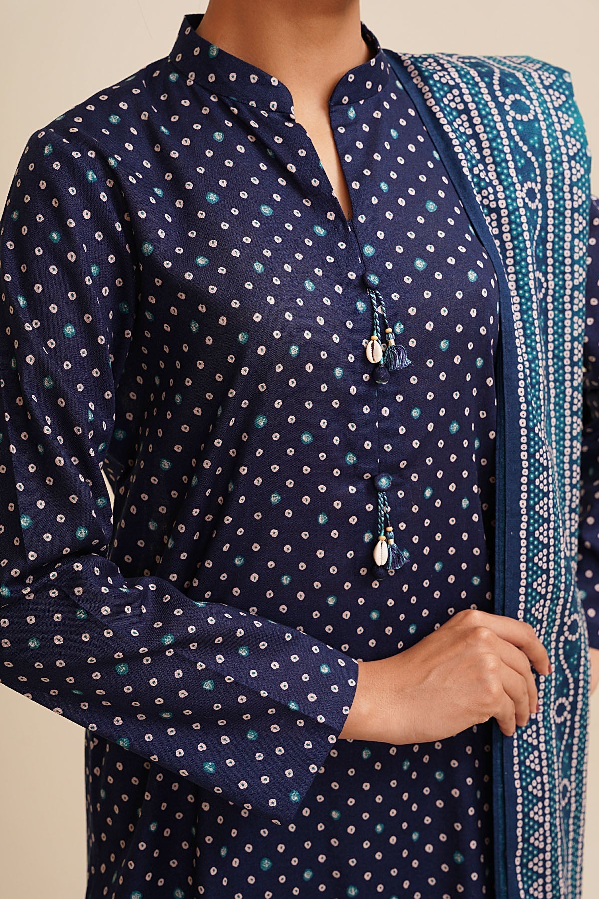 3 Piece - Unstitched - Printed Khaddar Suit - X7105