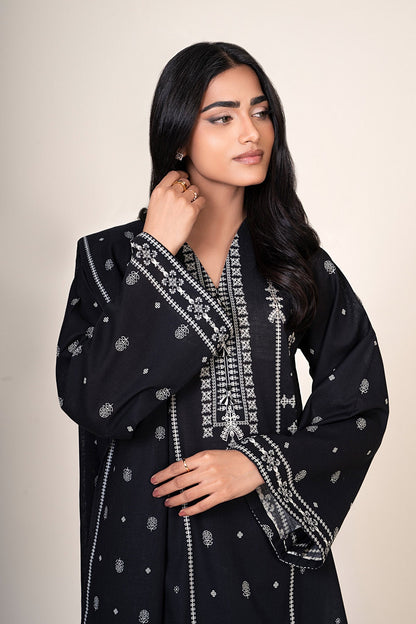 3 Piece - Unstitched - Printed Khaddar Suit - X7111