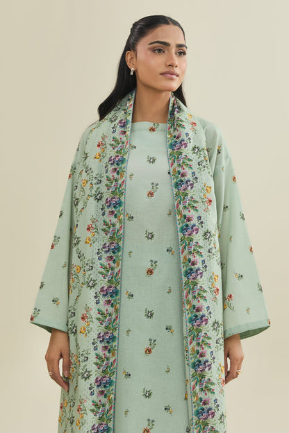 3 Piece - Unstitched - Printed Khaddar Suit - X7116