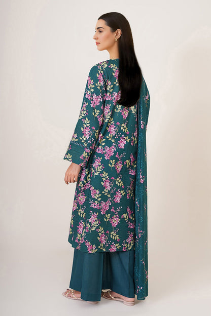 3 Piece - Unstitched - Printed Khaddar Suit - X7137
