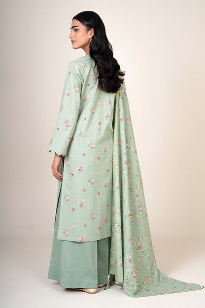 3 Piece - Unstitched - Printed Khaddar Suit - X7141