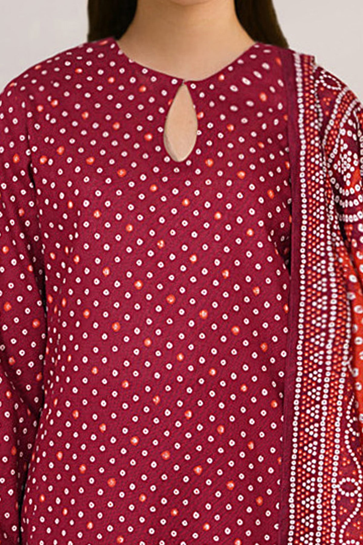 3 Piece - Unstitched - Printed Khaddar Suit - X7143