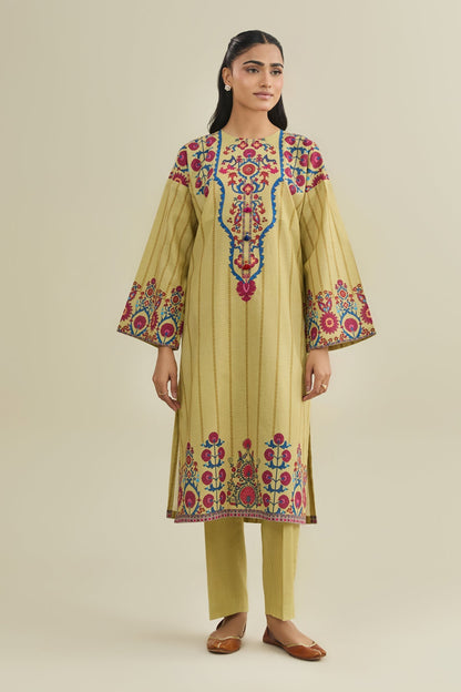 2 Piece - Unstitched - Printed Khaddar Suit - X7147
