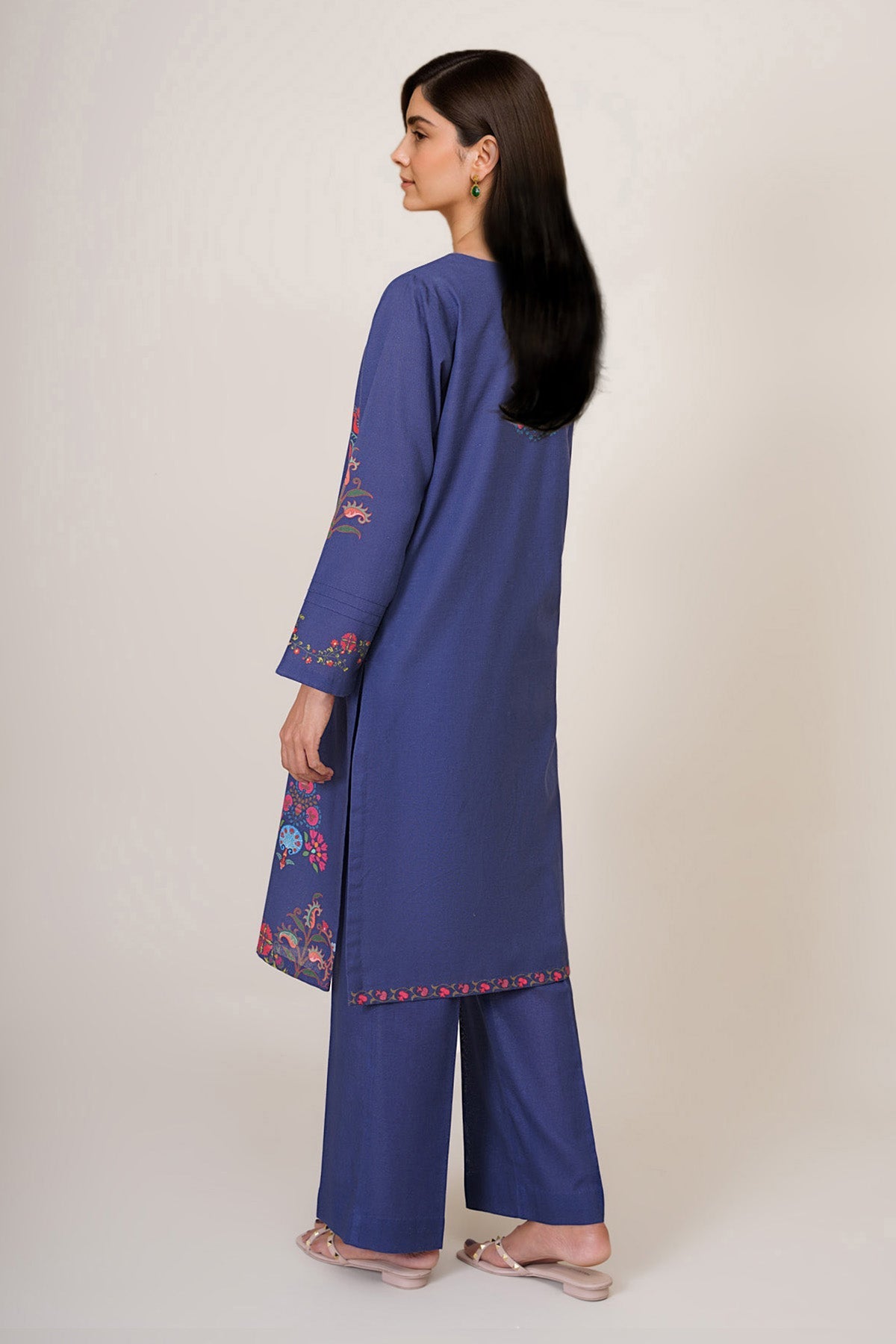 2 Piece - Unstitched - Printed Khaddar Suit - X7154