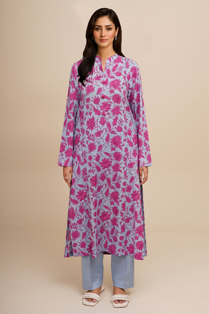 2 Piece - Unstitched - Printed Khaddar Suit - X7159