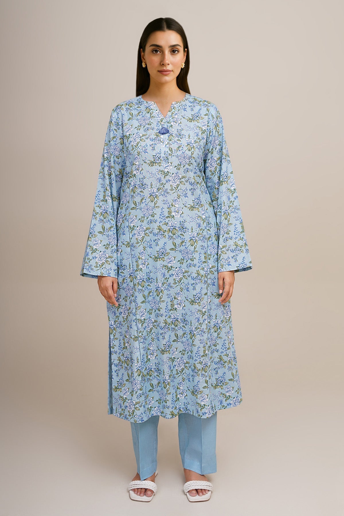 2 Piece - Unstitched - Printed Khaddar Suit - X7168