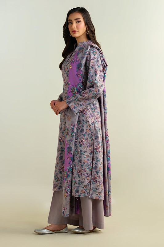 3 Piece - Stitched - Printed Khaddar Suit - KPW24-P3134-134
